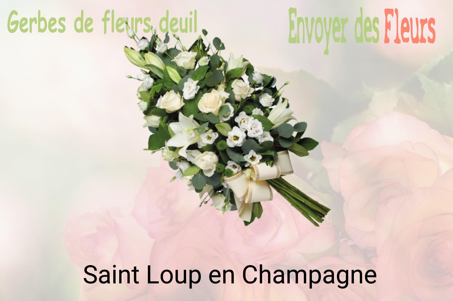 Gerbe de fleurs de deuil livrée à Saint-Loup-en-Champagne